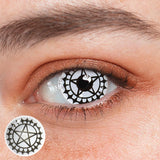 Cosplay Black Butler Silver Black Colored Contact Lenses