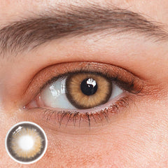 Aine NutCracker Brown Prescription Colored Contact Lenses