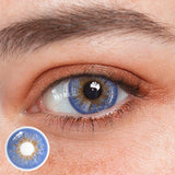 Lentilles de contact colorées bleues Olivia 