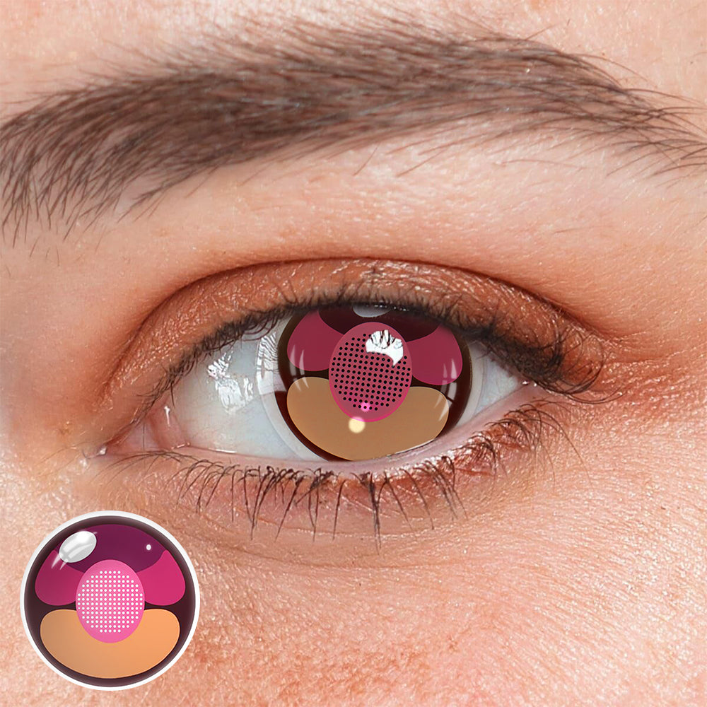 Cosplay Cherry Cat Purple Colored Contact Lenses