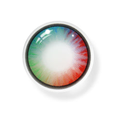 Cosplay Rainbow Kaleidoscope Colored Contact Lenses