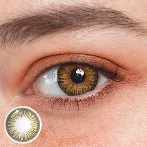 Lentilles de contact colorées sur ordonnance Bruna Brown 