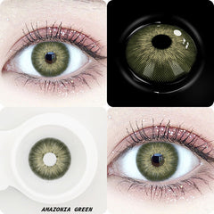 Amazonia Green Prescription Colored Contact Lenses