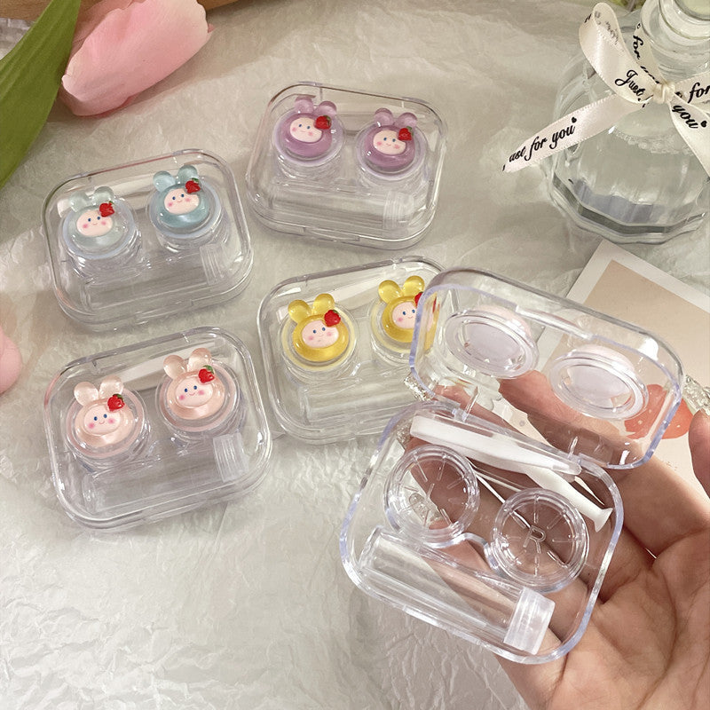 Mini Rabbit Colored Contact Lens Case