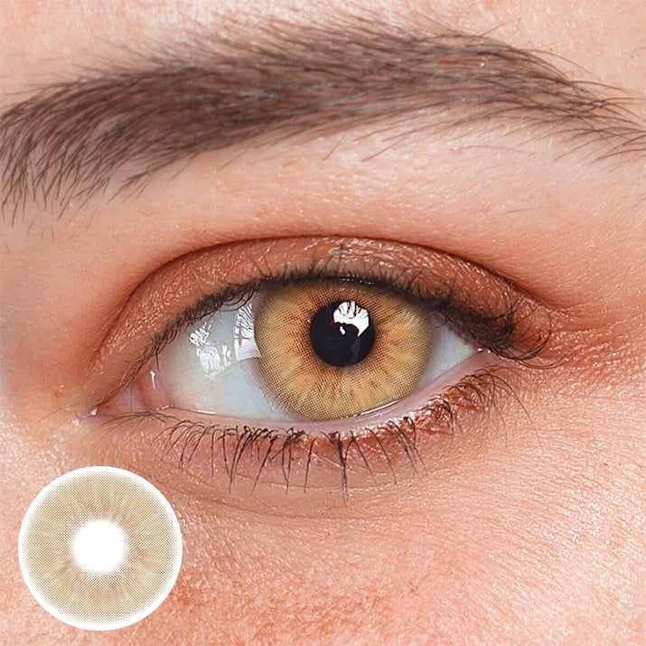 Perla Deep Brown Prescription Colored Contact Lenses