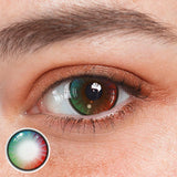 Cosplay Rainbow Kaleidoscope Colored Contact Lenses