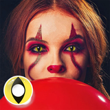 Halloween cat eye yellow Colored Contact Lenses