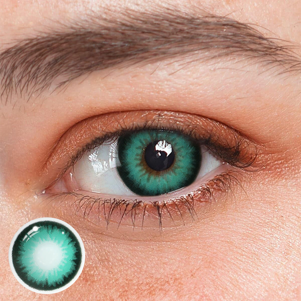 DIAMANTE Lentes de Contacto de Color Gris Verde