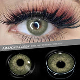 Amazonia Green Prescription Colored Contact Lenses