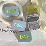 Bronzing Design Colored Contact Lens Case