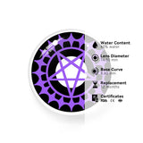 Cosplay Black Butler Covenant Purple Prescription Colored Contact Lenses