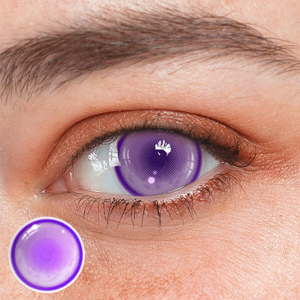 Cosplay Fairy Purple Colored Contact Lenses