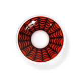 Cosplay SpiderWeb Dark Red Colored Contact Lenses