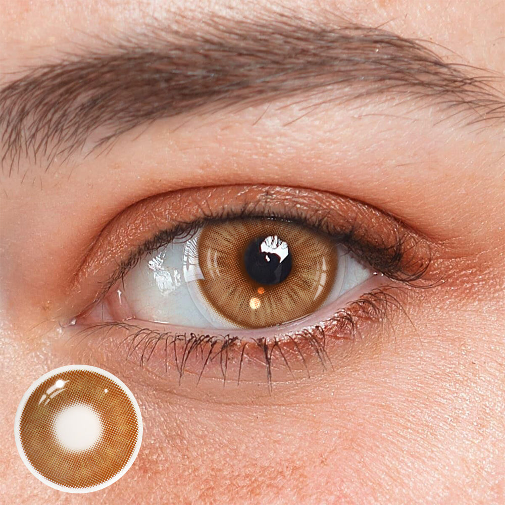 Amaretto Brown Colored Contact Lenses