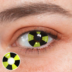 Cosplay Circus Light Yellow Colored Contact Lenses