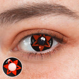 Cosplay NARUTO Uchiha Sasuke Shalingan Lentilles de contact colorées rouges sur ordonnance 