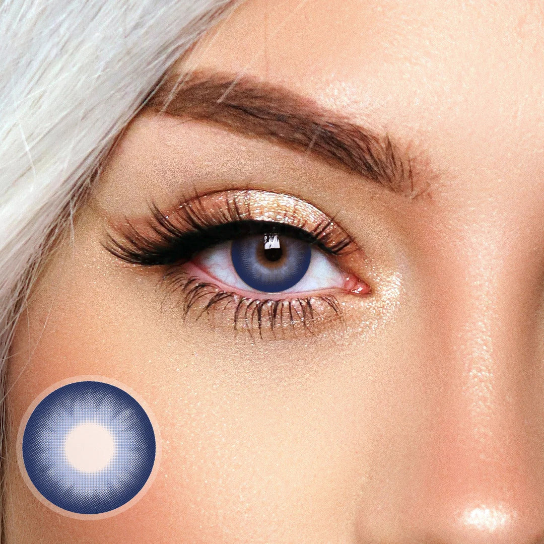 Helena Dark Blue Colored Contact Lenses