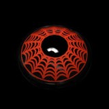 Cosplay SpiderWeb Dark Red Colored Contact Lenses