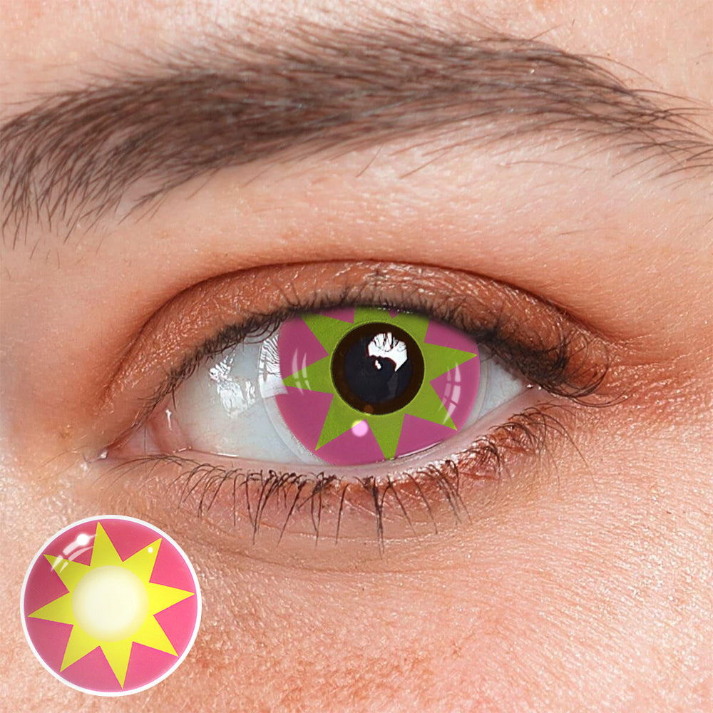 Cosplay Star Light Pink Colored Contact Lenses