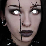 Halloween Moon star-White Contact Lenses