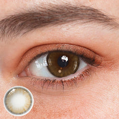 Hinata Fresh Hazel Brown Prescription Colored Contact Lenses