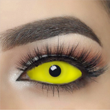 Lentilles de contact colorées Halloween 22 mm jaune sclère 