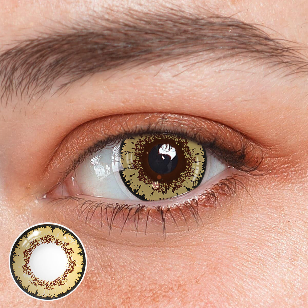 Cosplay Genshin Impact Faruzan Brown Colored Contact Lenses