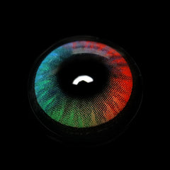 Cosplay Rainbow Kaleidoscope Colored Contact Lenses