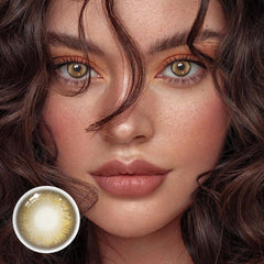 Penina Golden Brown Prescription Colored Contact Lenses