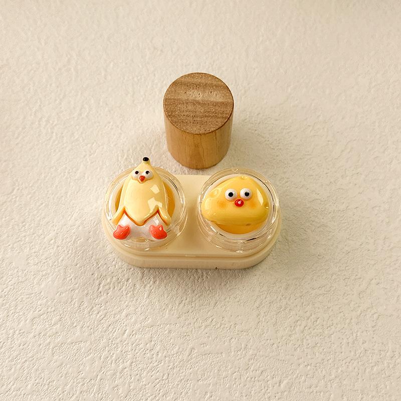 Cute Cartoon Colored Contact Lens Case