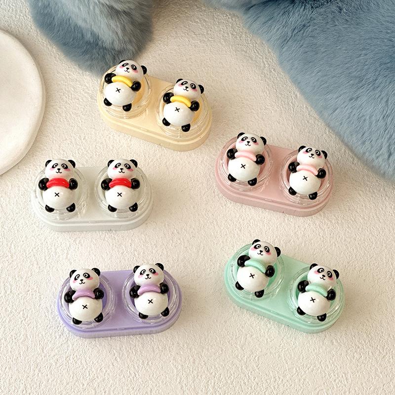 Cartoon Bear Colored Contact Lens Case