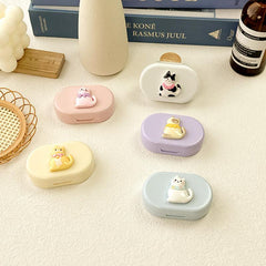 Cartoon DIY Colored Contact Lens Case