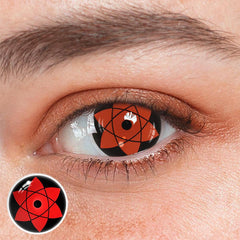 Cosplay Sharingan Uchiha Sasuke Red Colored Contact Lenses