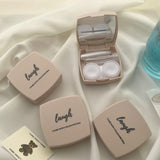 Ins Simple Colored Contact Lens Case