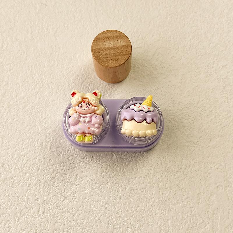 Cute Cartoon Colored Contact Lens Case