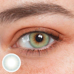 Hidrocor Quartz Blue Gray Prescription Colored Contact Lenses-TEST