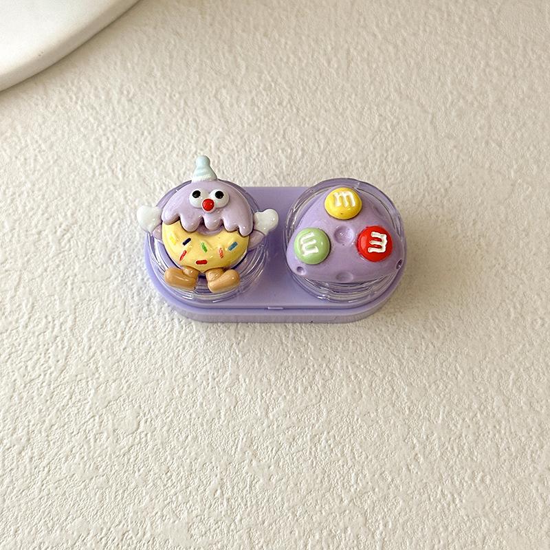 Cute Cartoon Colored Contact Lens Case