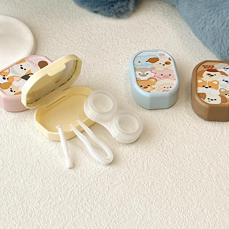 Cute Cartoon Colored Contact Lens Case