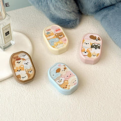 Cute Cartoon Colored Contact Lens Case