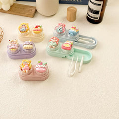 Cute Cartoon Colored Contact Lens Case