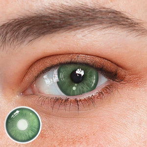 Lentilles de contact colorées vert mars 