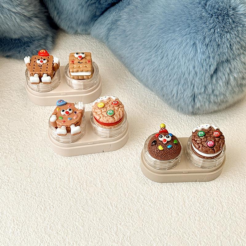 Cute Cartoon Colored Contact Lens Case