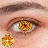 Lentilles de contact colorées Cosplay Circle Line Rouge Jaune 