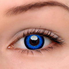 Lentes de contato coloridas azuis QRL