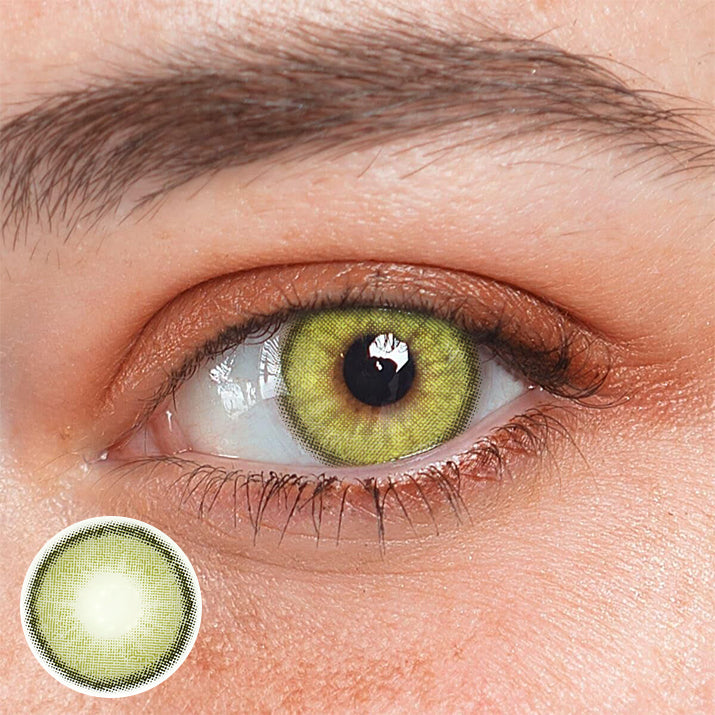 Astrea Oli Green Prescription Colored Contact Lenses