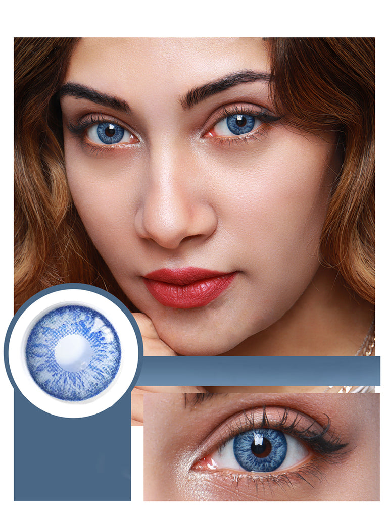 Cocktail Margarita Blue Colored Contact Lenses