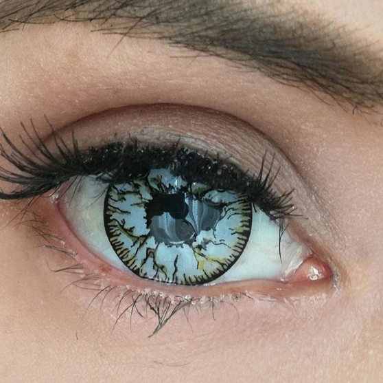 Cosplay Graue Rissgraue Farbige Kontaktlinsen Ohne Stärke