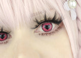 Halloween Starry Sky Anime Yandere Pink Colored Contact Lenses