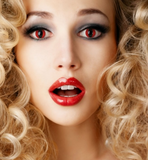 Cosplay Cat Eyes Red Colored Contact Lenses