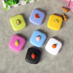 Fruit Box Estuche para lentes de contacto de colores multicolor